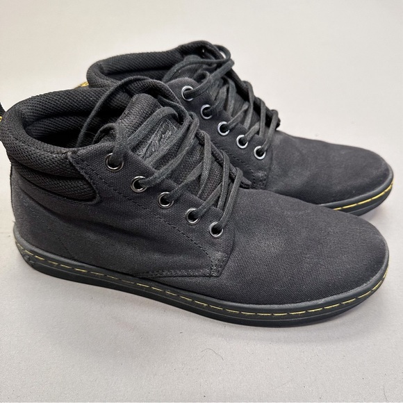 Dr. Martens Shoes - DR. MARTENS black Belmont canvas lace up boots, 7 women’s 7L.